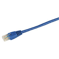 Non-Branded 5M BOOTED PATCH LEAD BLUE