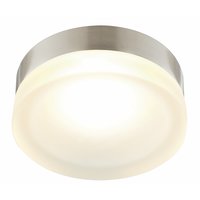 Non-Branded Aria Ceiling Light Brushed Chrome and Frosted