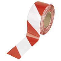 Non-Branded Barrier Tape 75mmandtimes;500m Red / White