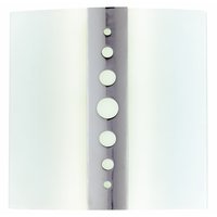Non-Branded Chrome / Opal Glass Sky Bathroom Wall Light