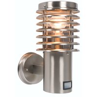 Clipper Brushed Stainless Steel PIR Wall Light