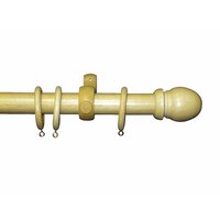 Non-Branded Curtain Pole Natural Pine 35mm x 3m