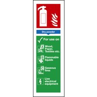 Non-Branded Dry Powder Extinguisher Sign