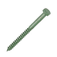 Exterior Coach Screws Green Corrosion Resistant M10 x 150mm Pack of 10