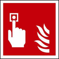Non-Branded Fire Alarm Symbol Sign
