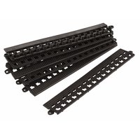 Non-Branded Flexi-Deck Male Edge Black 0.3M Pack of 6