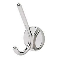 Hat and Coat Hook 100mm Polished Chrome Effect