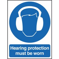 Non-Branded Hearing Protection Must Be Worn Sign