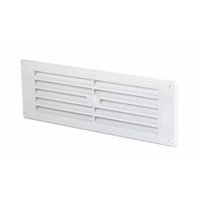 MapVent Rectangle White 76mm Louvre Vent