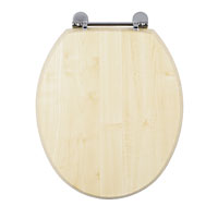 Non-Branded Mendip Wood Effect Toilet Seat Maple