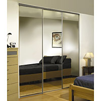Mirrored Sliding Door Silver 2286 x 760mm