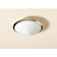 Philips Chrome and White Bathroom Ceiling Light