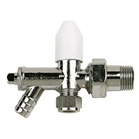 Non-Branded Radiator Valve With Drain Off 15mm x 1/2