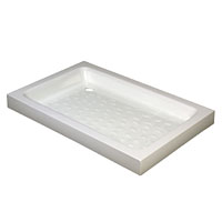 Non-Branded Rectangular Shower Tray White 1200x760x90mm