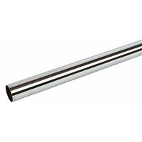 Non-Branded Round Wardrobe Rail Polished Chrome 1219 x 25mm