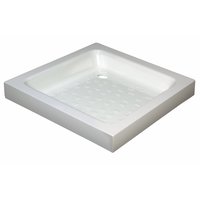 Square Stone Resin Shower Tray White 760x760x90mm