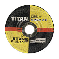 Titan Stone Grinding Discs 115 x 6 x 22mm Pack of 5
