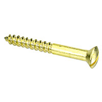 Traditional Brass Raisedhead Slotted Screws 6 x 5/8andquot; Pack of 200