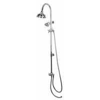 Traditional Dual Function Shower Kit 889 x 270 x 130mm Chrome