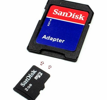 2GB Micro SD Memory Card adapter inclusive