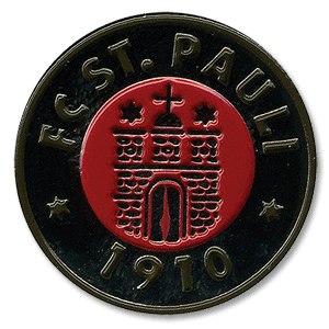None 08-09 St.Pauli Logo Pin Badge - Black