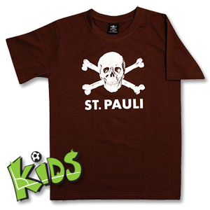 None 08-09 St. Pauli Skull Tee Boys brown