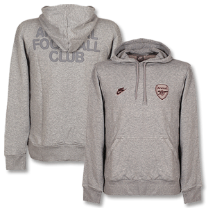 None 2009 Arsenal Hooded Top - Grey