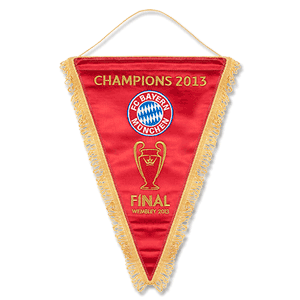 None 2013 Bayern Munich Silk Pennant Champions