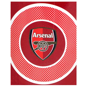None Arsenal Bullseye Fleece Blanket (125cm x 150cm)