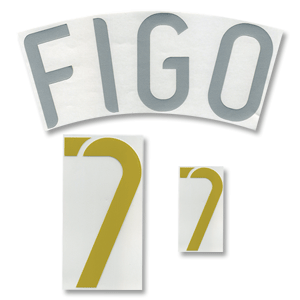 None Figo 7 (Breakline) 06-07 Portugal Name and number set