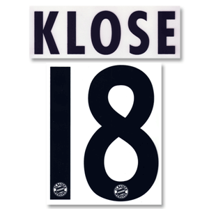 Klose 18 06-08 Bay Munich Away Name and Number