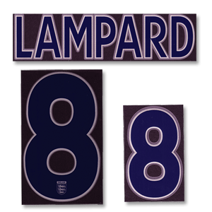 Lampard 8 05-07 England Home Name and Number
