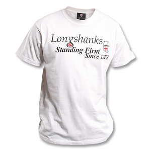 Longshanks Slogan T-Shirt - White/Green Logo