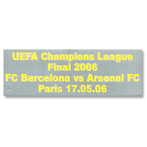 None UEFA C/L Final 2006 Barcelona V Arsenal MDT