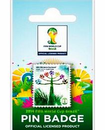 None WC 2014 Poster Pin Badge - Curitiba