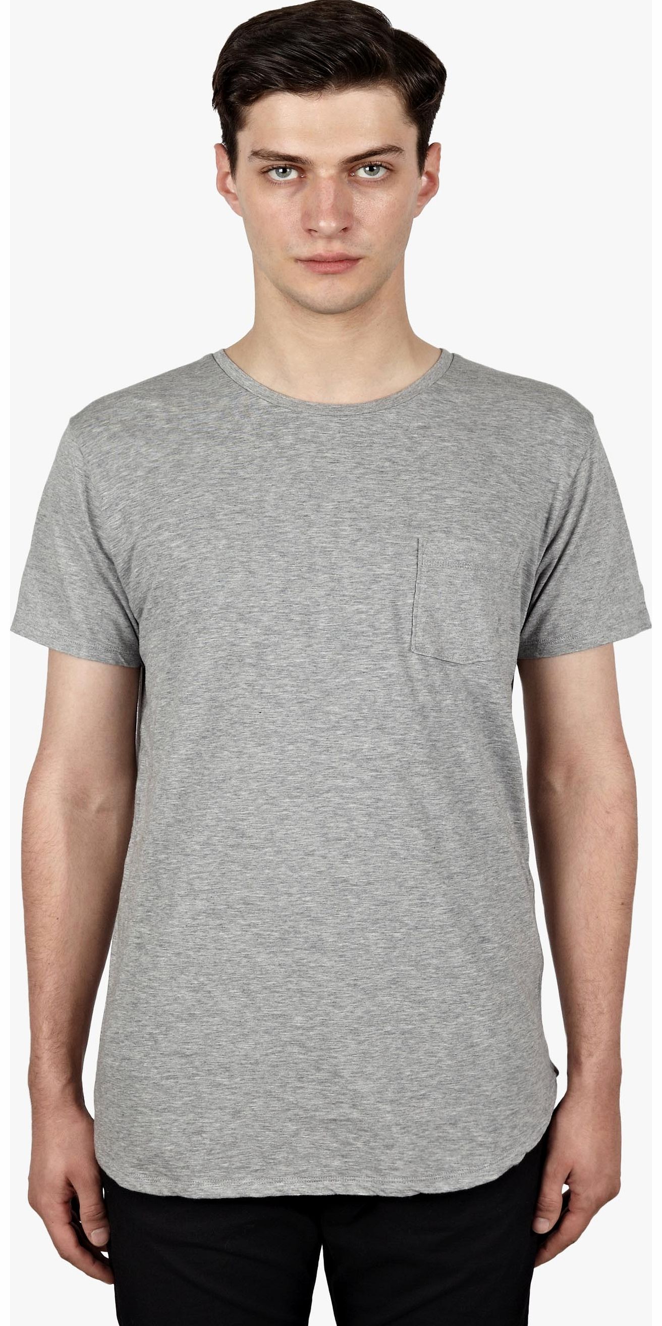 Mens Grey Marl Cotton Dweller T-Shirt