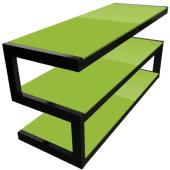 ESSE TV Stand (Black Frame With Green