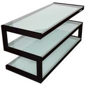 ESSE TV Stand (Black Frame With White