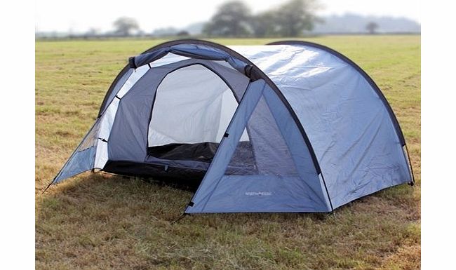 North Gear Camping Exodus Waterproof 4 Man Tent blue