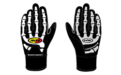 Long Finger Skeleton Winter Gloves