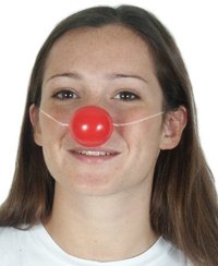 NOSE Clown Red Plastic (Pack of 6)