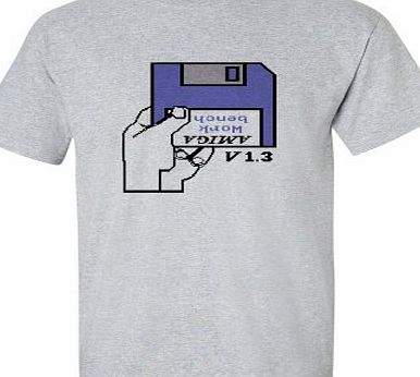 Not Just Nerds Amiga Workbench T-Shirt (Medium, Grey)
