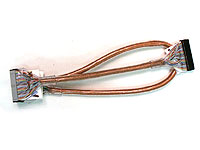 Round 90cm IDE ATA133 3 Head Cable Copper