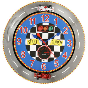 Novelty Wall Clock - Formula 1 Car