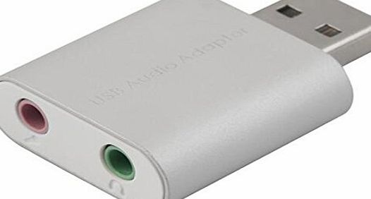 NoyoKere Portable USB Sound Card USB Audio 7.1 External USB Sound Card Audio Adapter