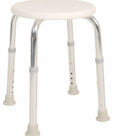 NRS Healthcare Height Adjustable Round Shower Stool