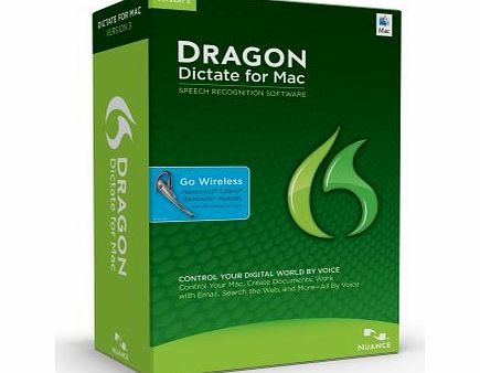 Nuance Dragon Dictate for Mac 3.0 Wireless (with Bluetooth Headset)