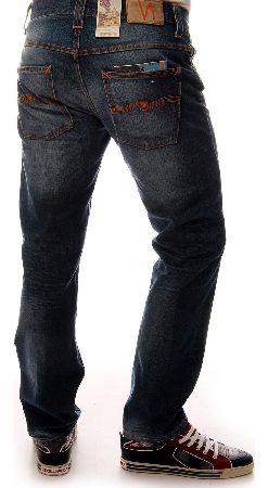 NUDIE Jeans Co Hank Rey Organic Worn Denim Jeans