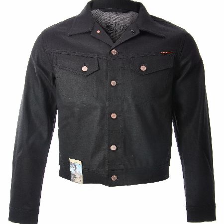 NUDIE Jeans Company Dry Black Coated Jacket