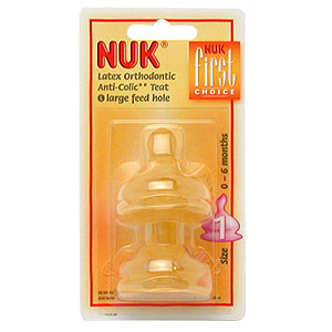 Nuk First Choice Latex Size 1 Large Feed - size: 1